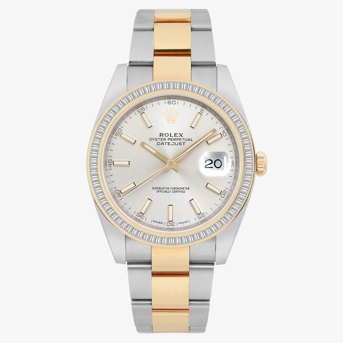 2 1/3 ctw Baguette Lab Grown Diamond  Rolex Watch