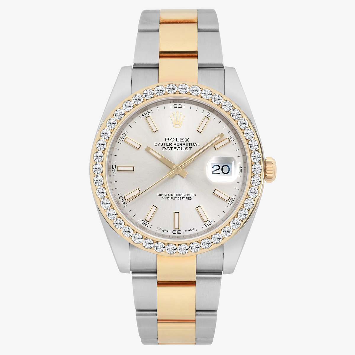 3 ctw Round Lab Grown Diamond  Rolex Watch