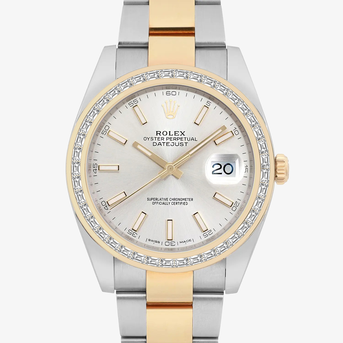 Additional Image 1 for  2 7/8 ctw Trapezoid Lab Grown Diamond  Rolex Watch