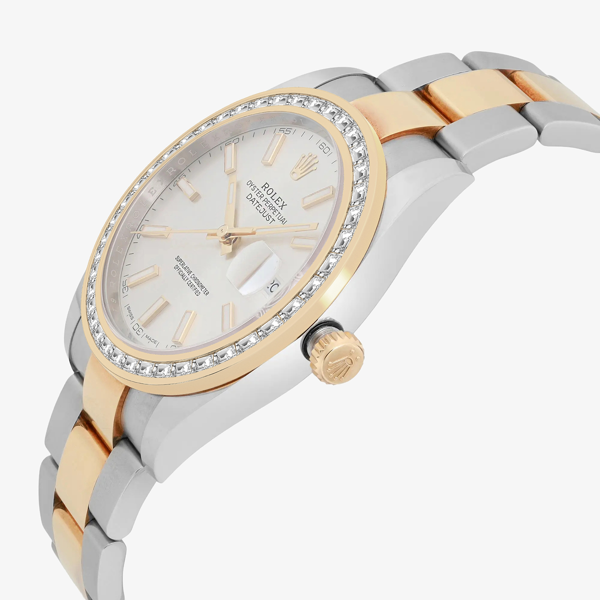Additional Image 2 for  2 7/8 ctw Trapezoid Lab Grown Diamond  Rolex Watch