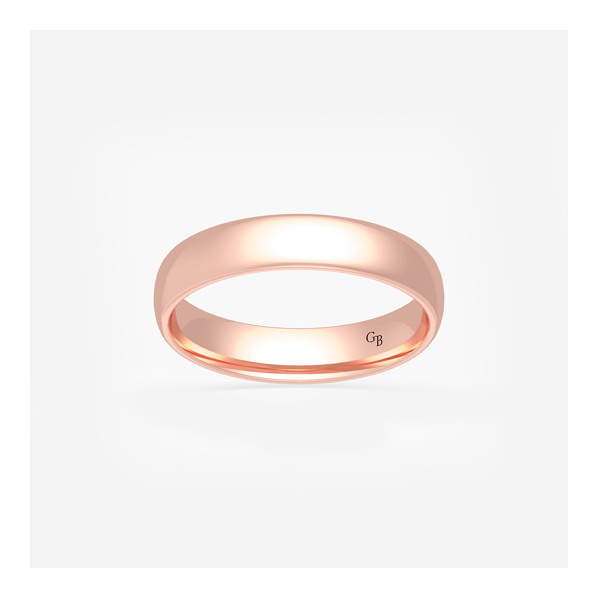 4mm High Polished Classic Wedding Band