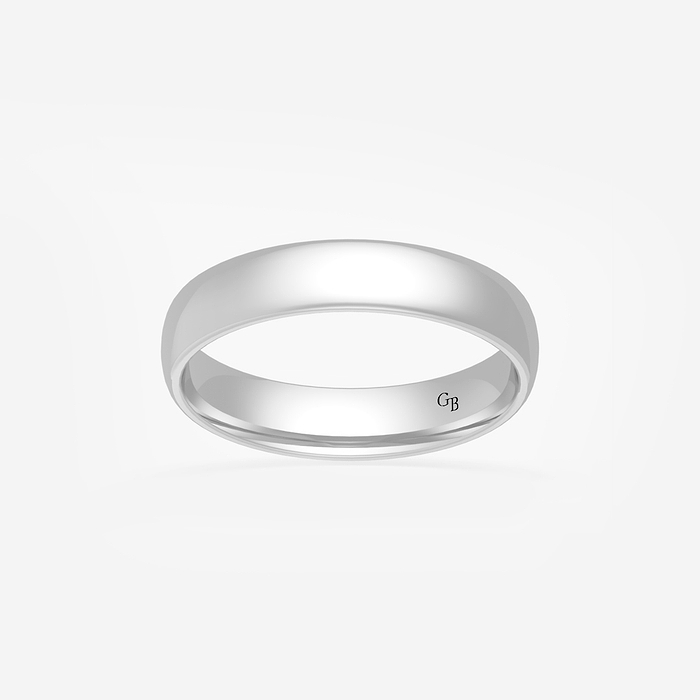 High Polished Classic Wedding Band - 4mm High Polished Classic Wedding Band