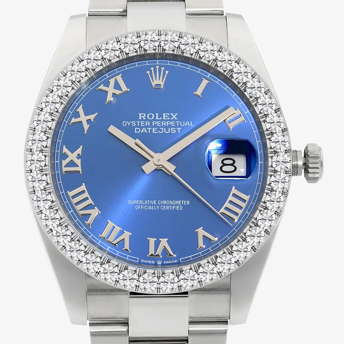 Additional Image 1 for  3 ctw Round Lab Grown Diamond  Rolex Watch