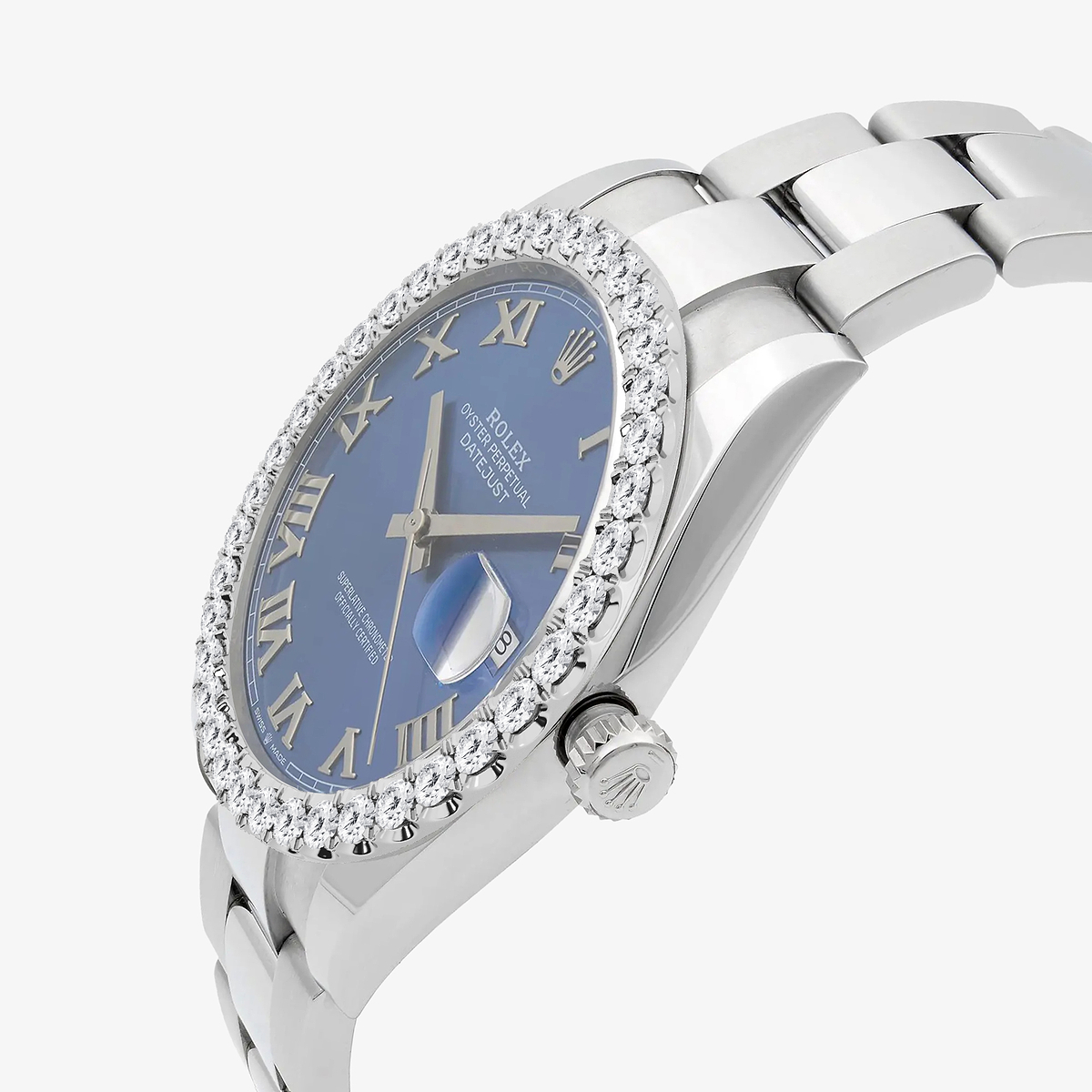 Additional Image 2 for  3 ctw Round Lab Grown Diamond  Rolex Watch