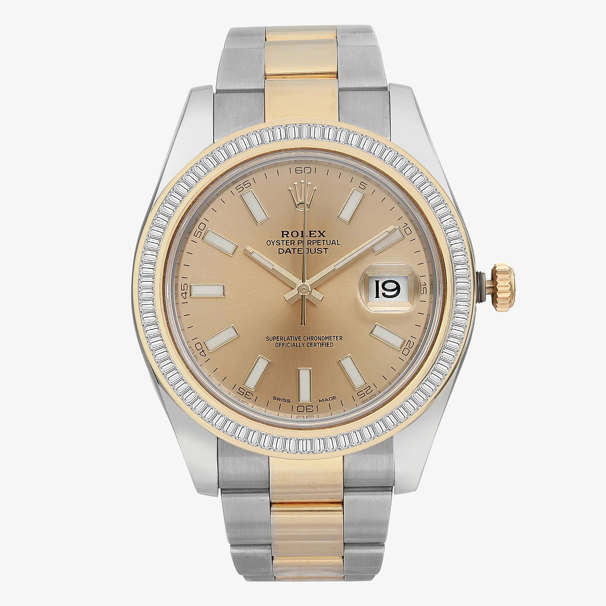 2 1/3 ctw Baguette Lab Grown Diamond  Rolex Watch