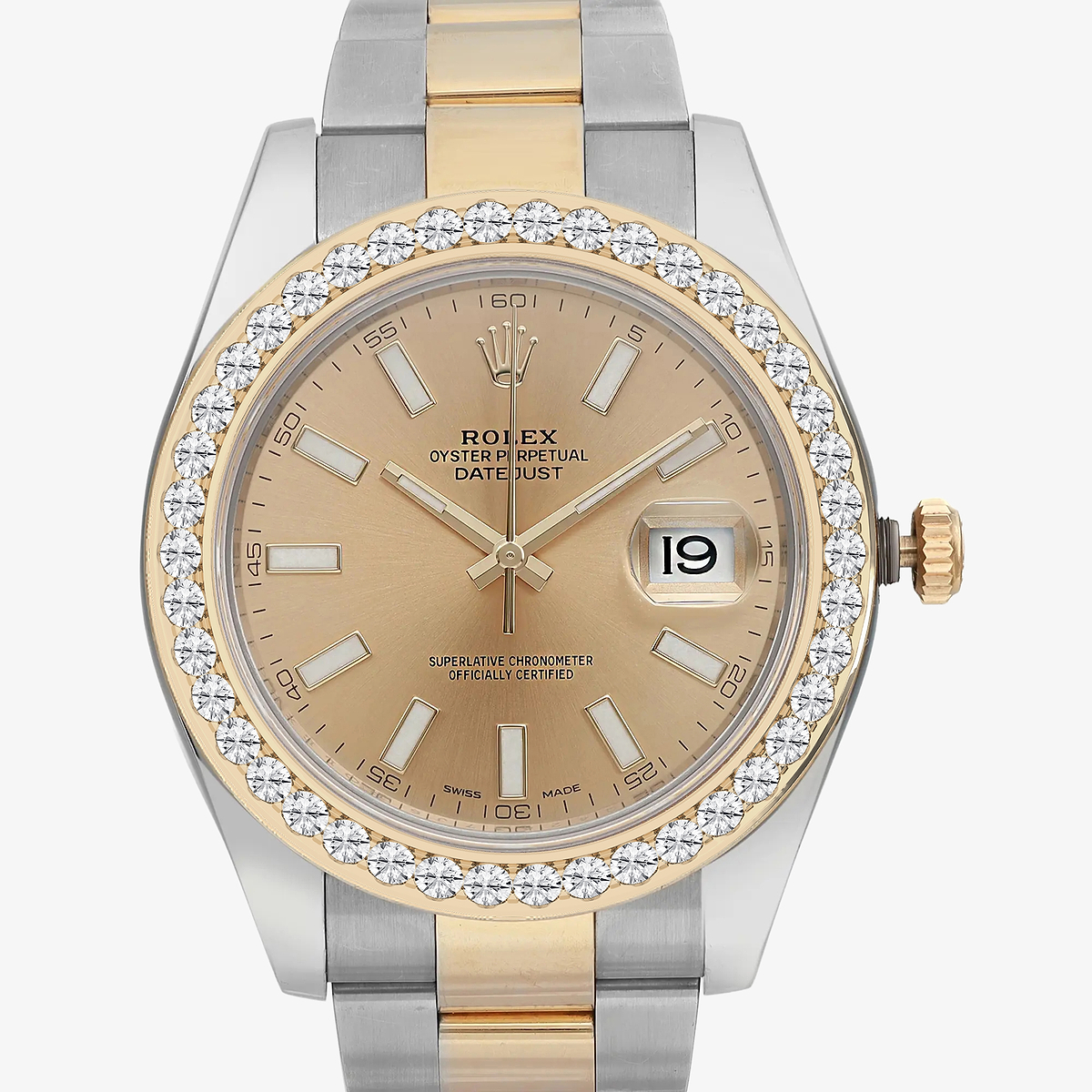 Additional Image 1 for  3 ctw Round Lab Grown Diamond  Rolex Watch