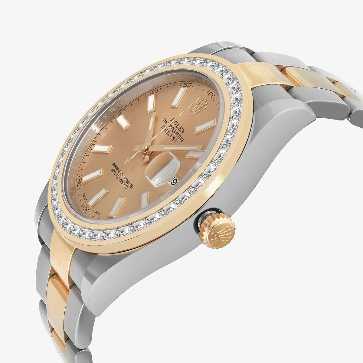 Additional Image 2 for  2 7/8 ctw Trapezoid Lab Grown Diamond  Rolex Watch