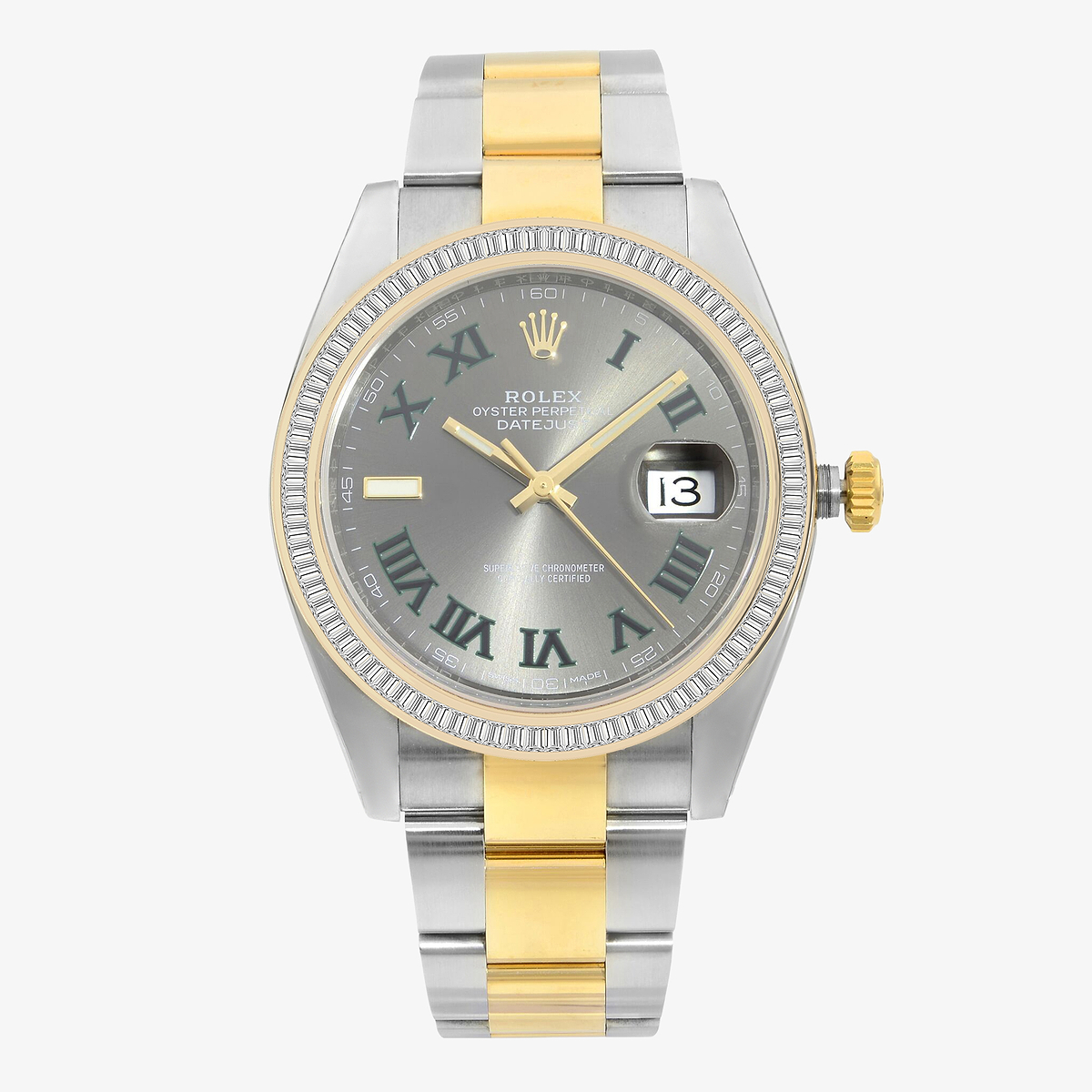 2 1/3 ctw Baguette Lab Grown Diamond  Rolex Watch