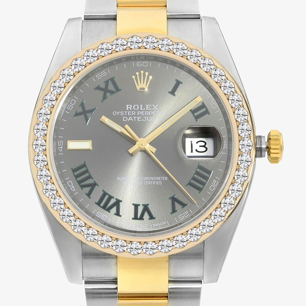Additional Image 1 for  3 ctw Round Lab Grown Diamond  Rolex Watch