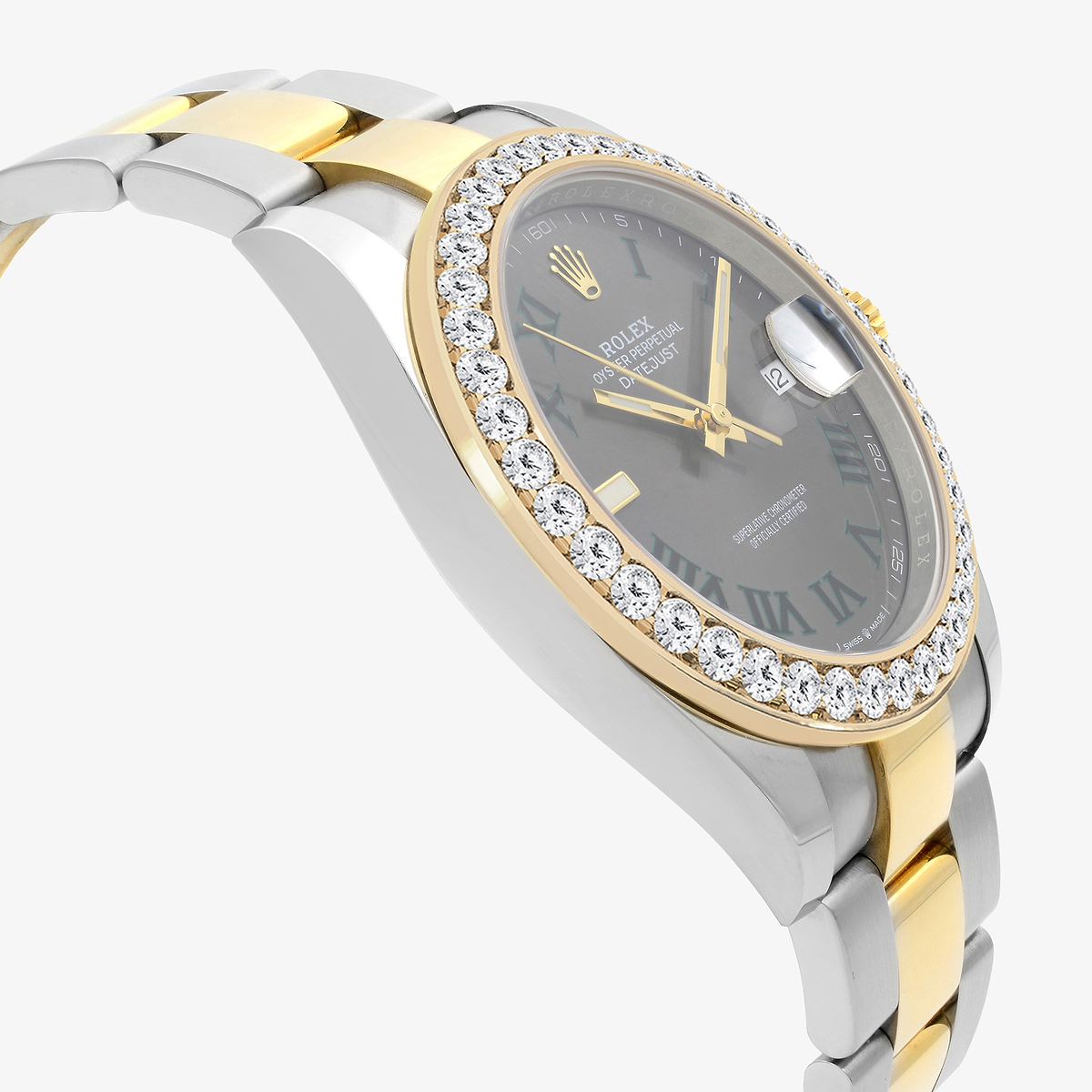 Additional Image 3 for  3 ctw Round Lab Grown Diamond  Rolex Watch
