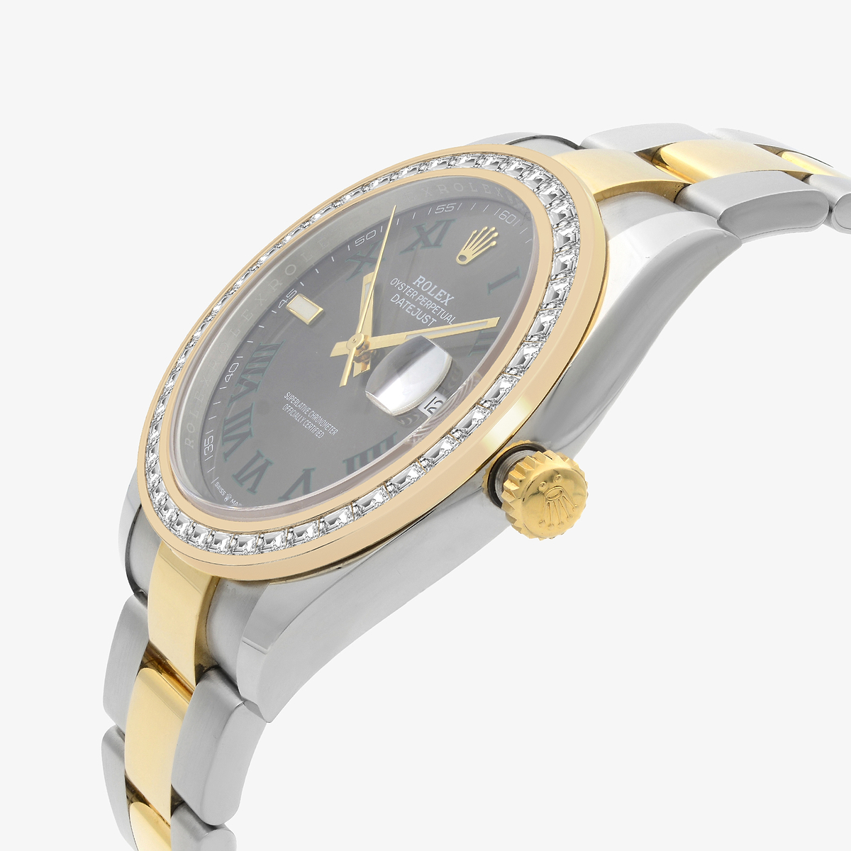 Additional Image 2 for  2 7/8 ctw Trapezoid Lab Grown Diamond  Rolex Watch