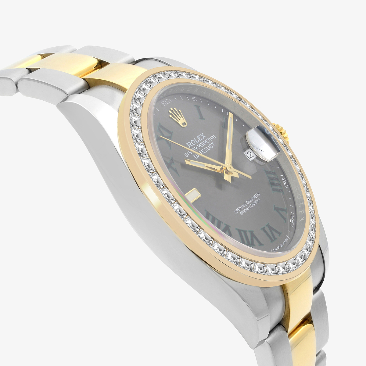 Additional Image 3 for  2 7/8 ctw Trapezoid Lab Grown Diamond  Rolex Watch