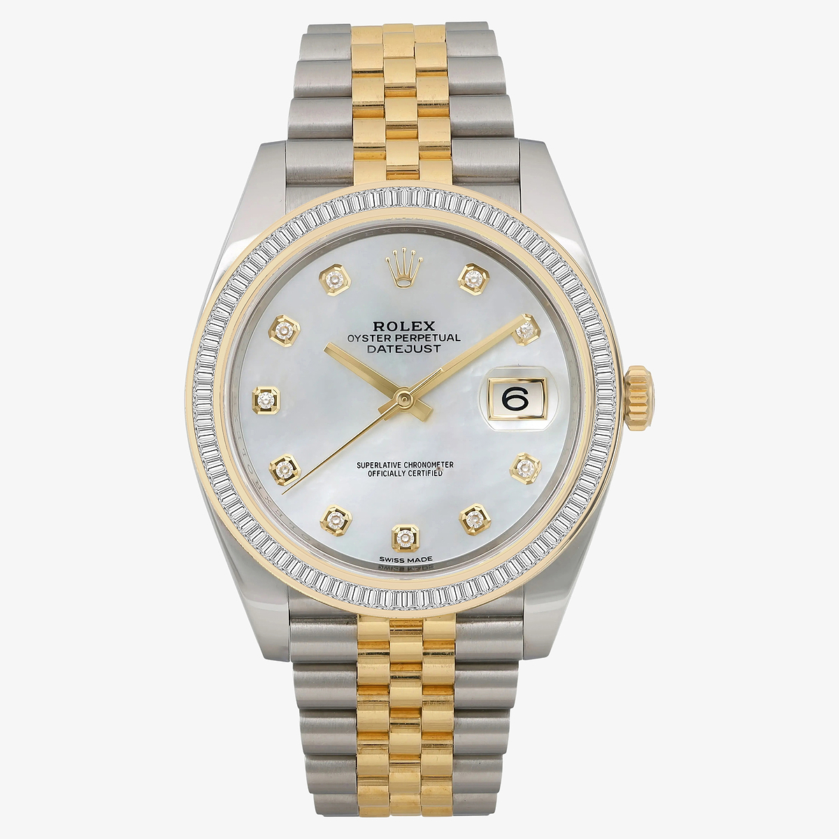 2 1/3 ctw Baguette Lab Grown Diamond  Rolex Watch
