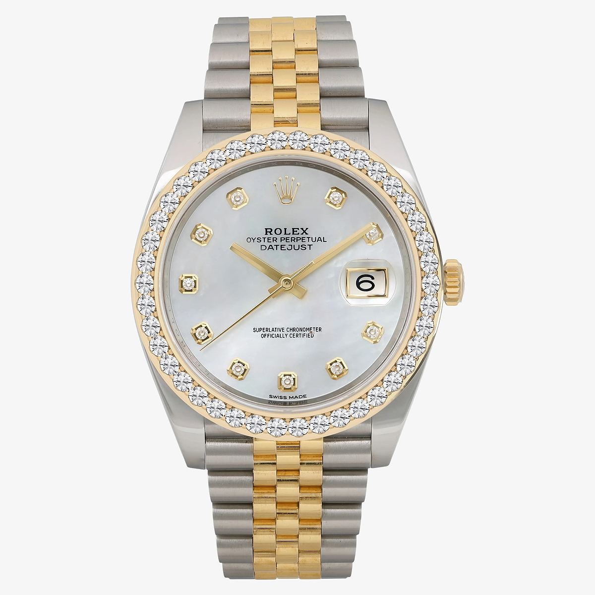 3 ctw Round Lab Grown Diamond  Rolex Watch