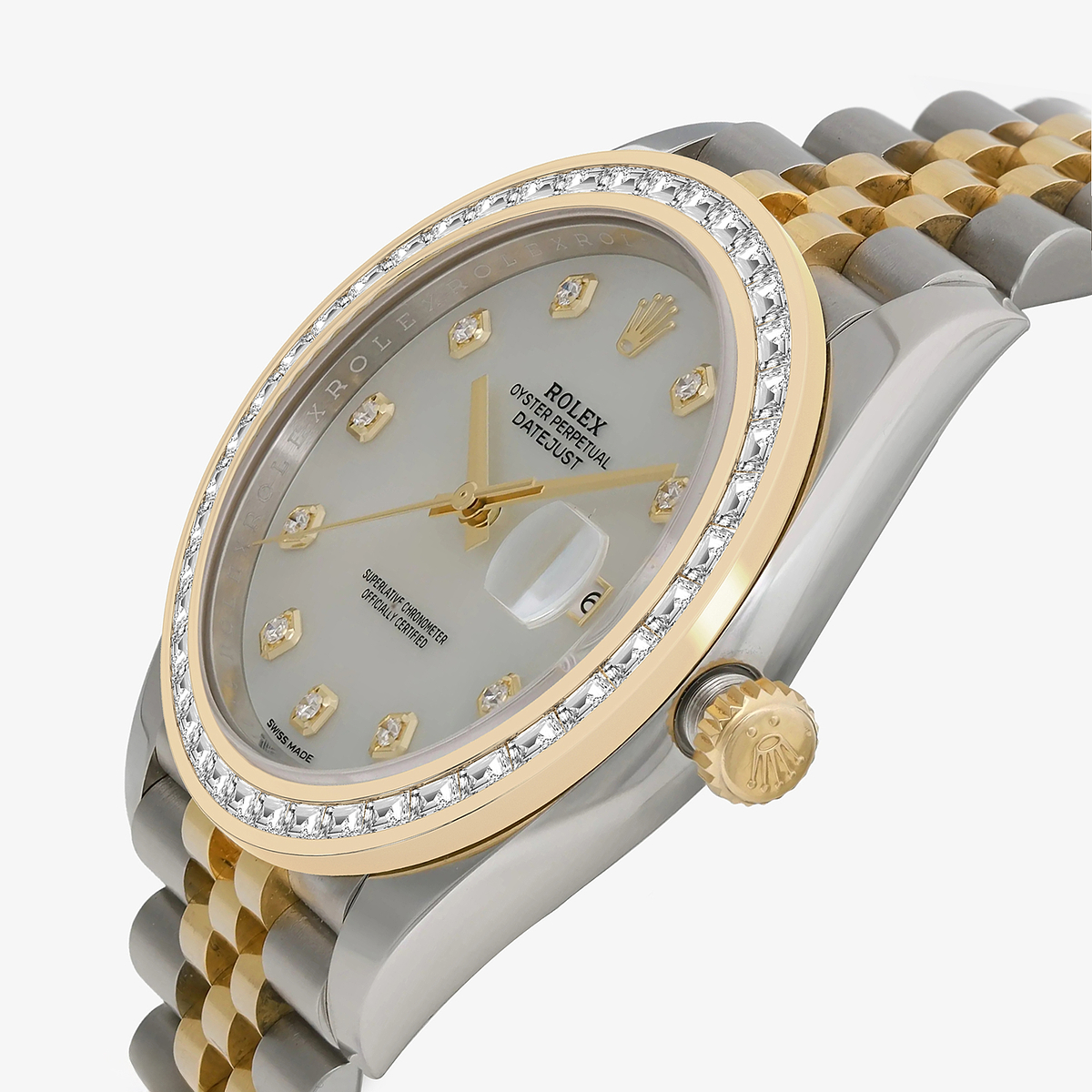 Additional Image 1 for  2 7/8 ctw Trapezoid Lab Grown Diamond  Rolex Watch