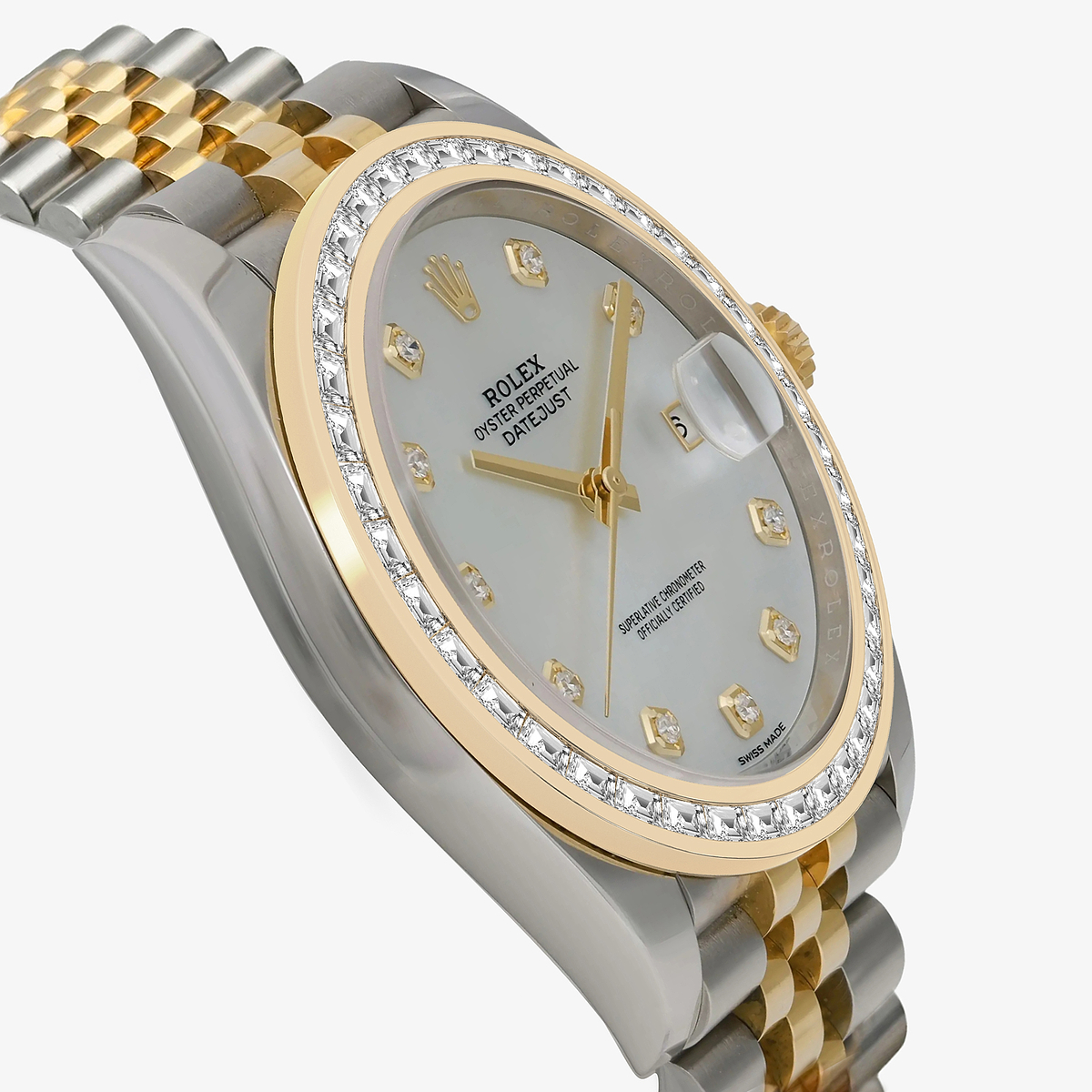 Additional Image 2 for  2 7/8 ctw Trapezoid Lab Grown Diamond  Rolex Watch