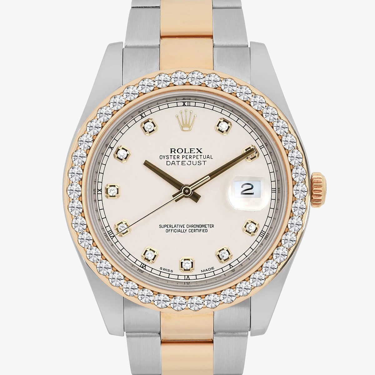 Additional Image 1 for  3 ctw Round Lab Grown Diamond  Rolex Watch