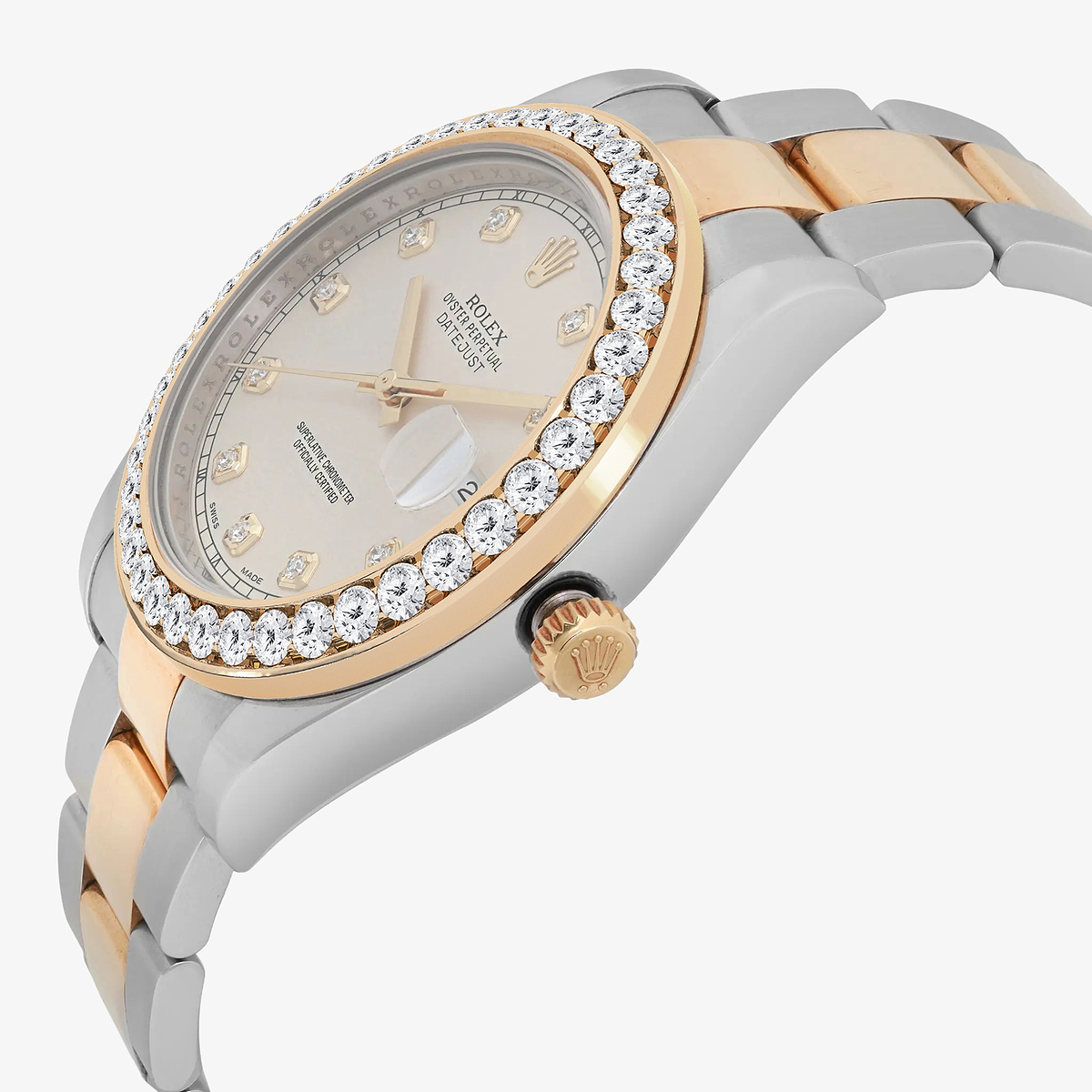 Additional Image 2 for  3 ctw Round Lab Grown Diamond  Rolex Watch