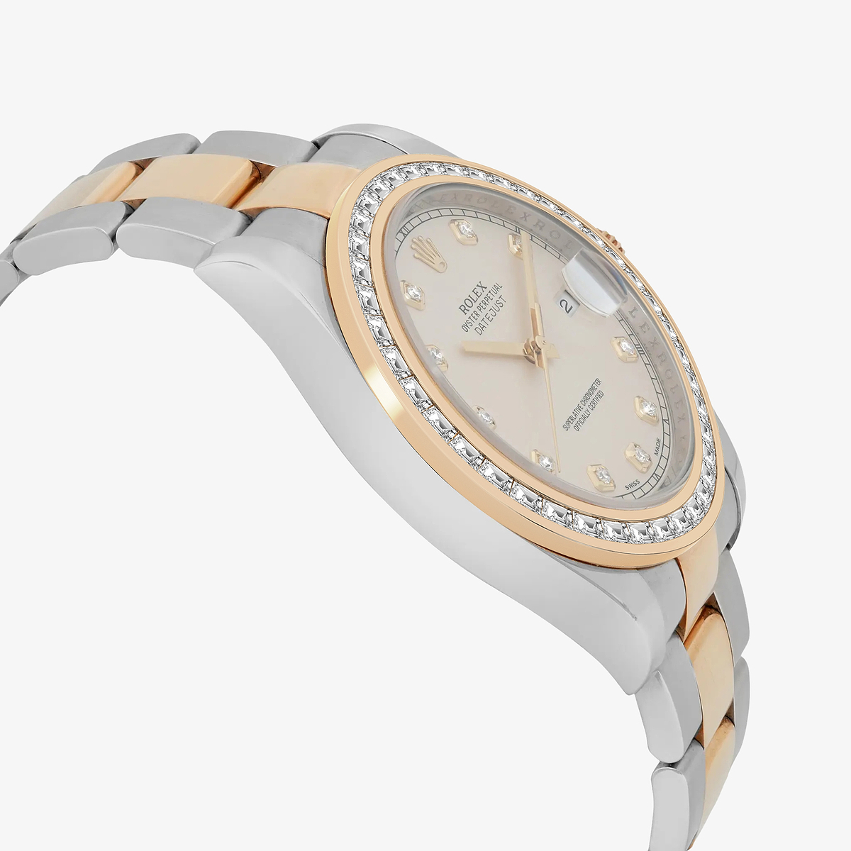 Additional Image 3 for  2 7/8 ctw Trapezoid Lab Grown Diamond  Rolex Watch