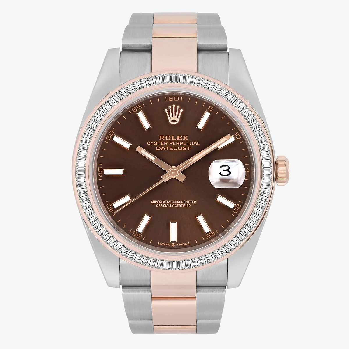 2 1/3 ctw Baguette Lab Grown Diamond  Rolex Watch