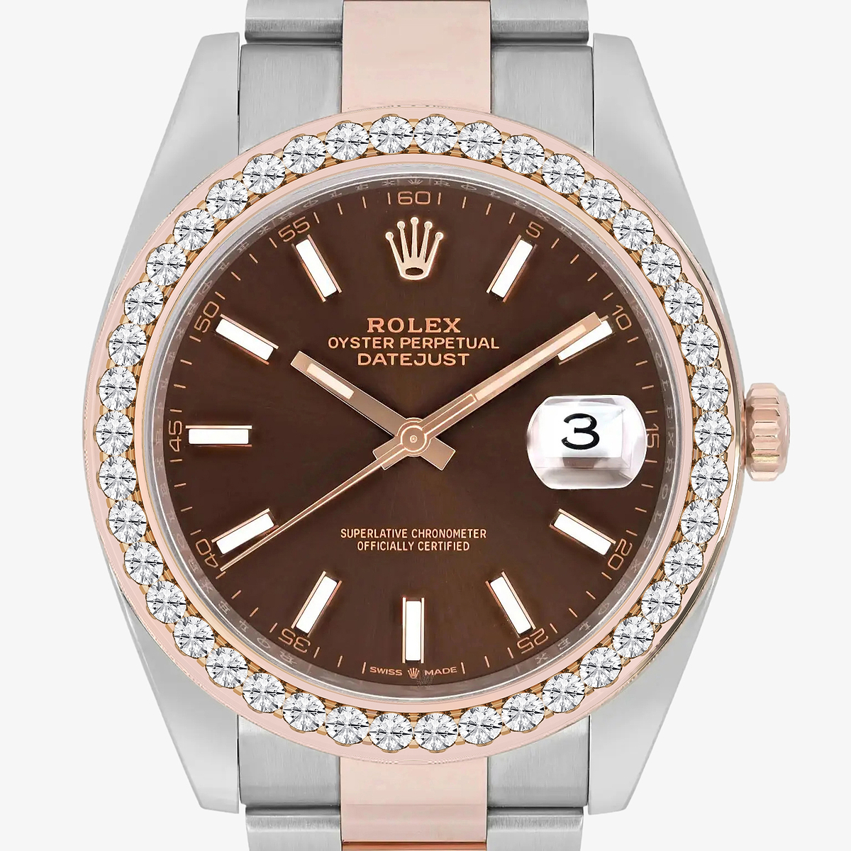 Additional Image 1 for  3 ctw Round Lab Grown Diamond  Rolex Watch