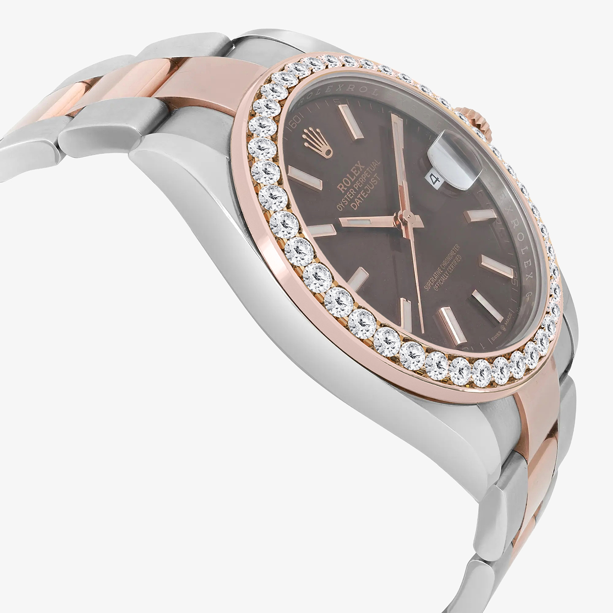 Additional Image 3 for  3 ctw Round Lab Grown Diamond  Rolex Watch