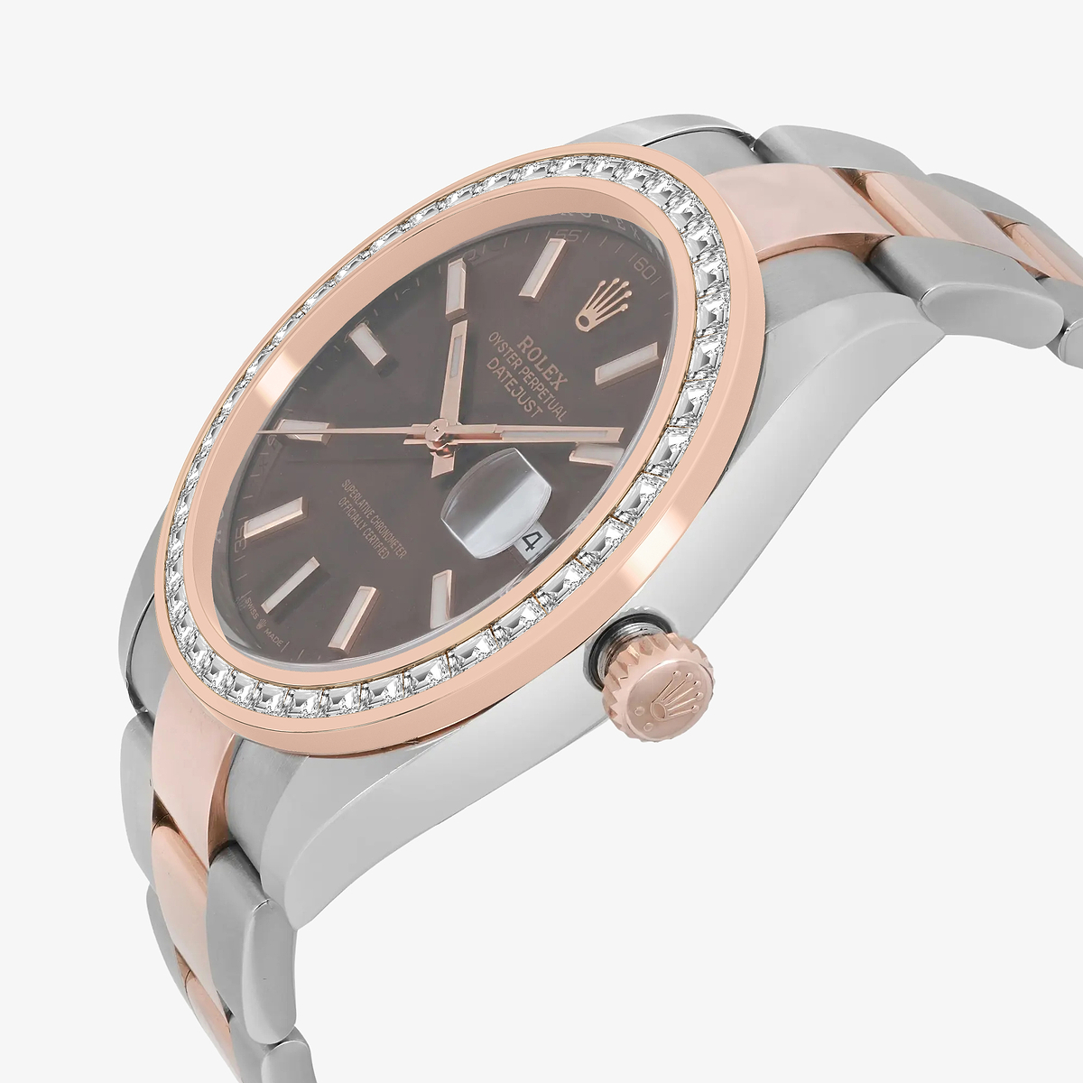 Additional Image 2 for  2 7/8 ctw Trapezoid Lab Grown Diamond  Rolex Watch