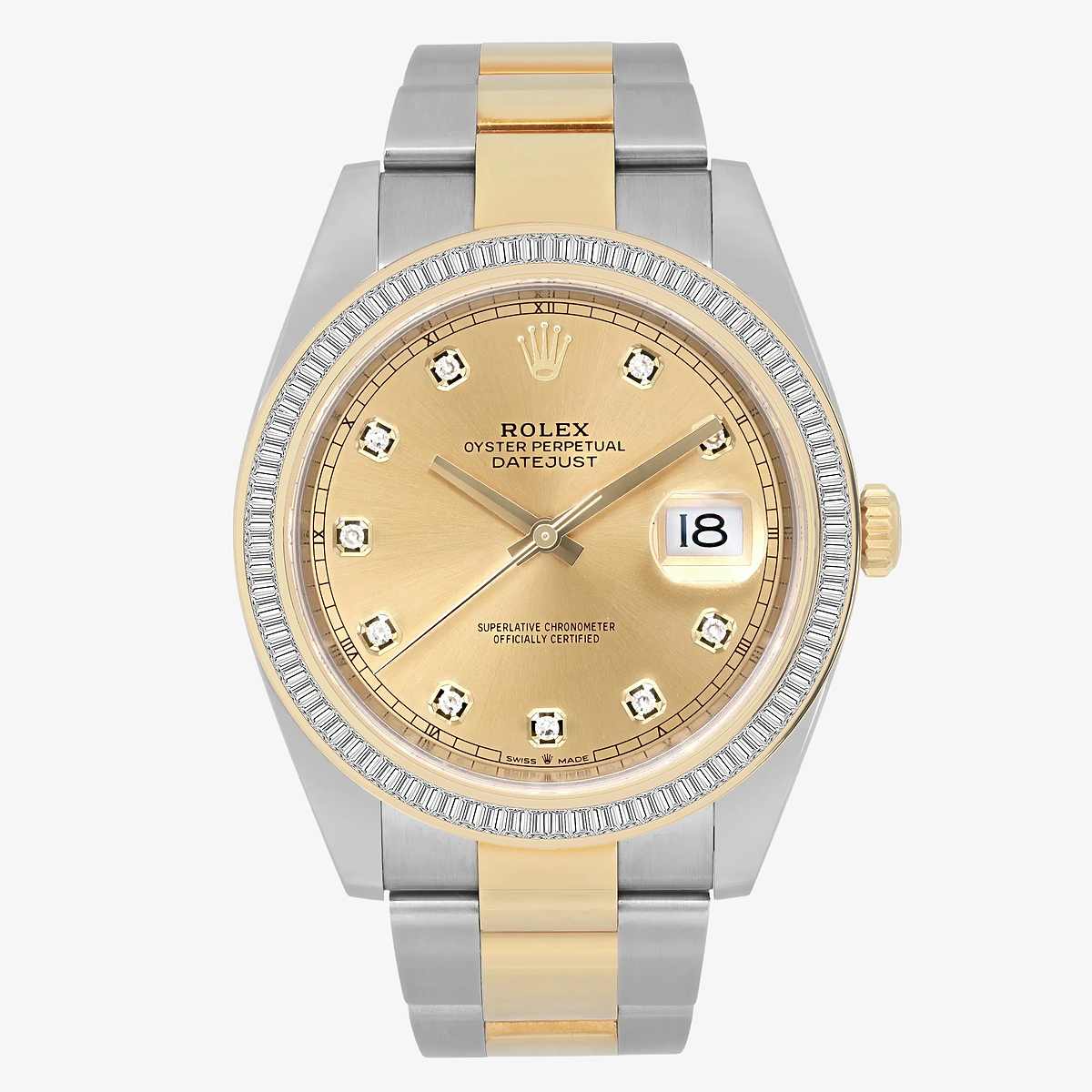 2 1/3 ctw Baguette Lab Grown Diamond  Rolex Watch