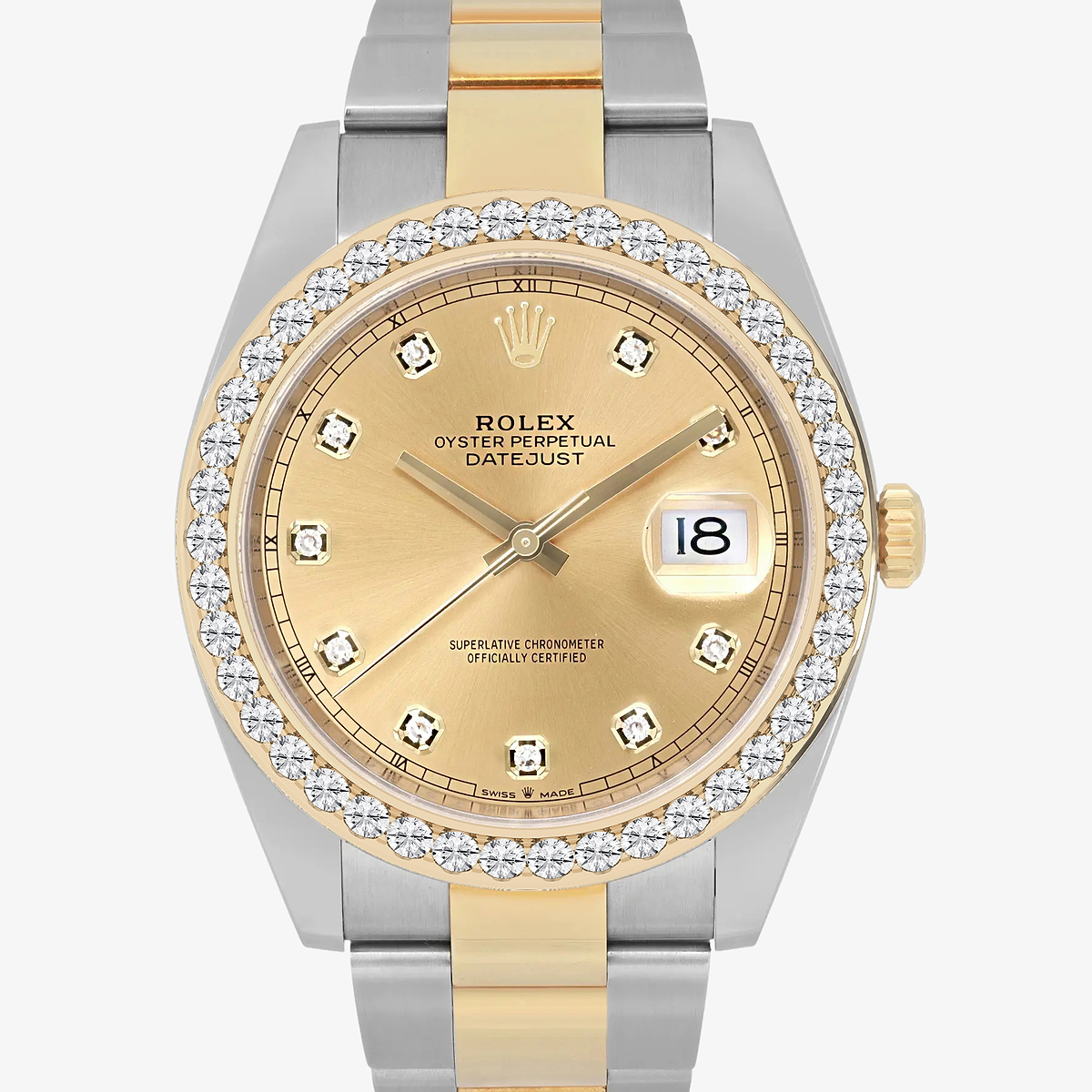 Additional Image 1 for  3 ctw Round Lab Grown Diamond  Rolex Watch