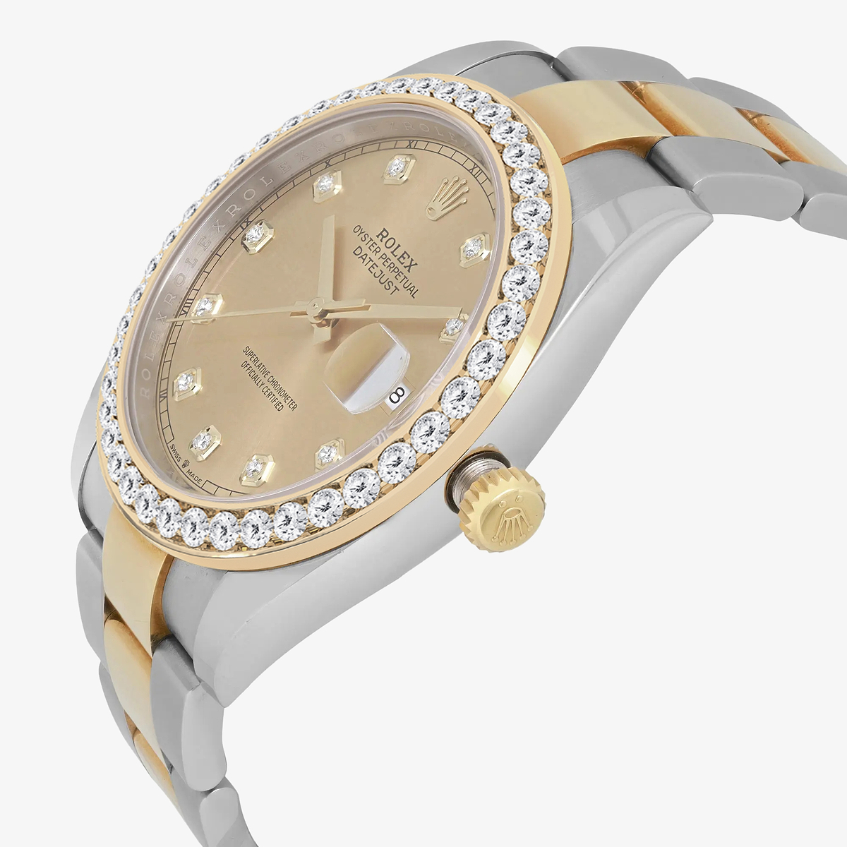 Additional Image 2 for  3 ctw Round Lab Grown Diamond  Rolex Watch