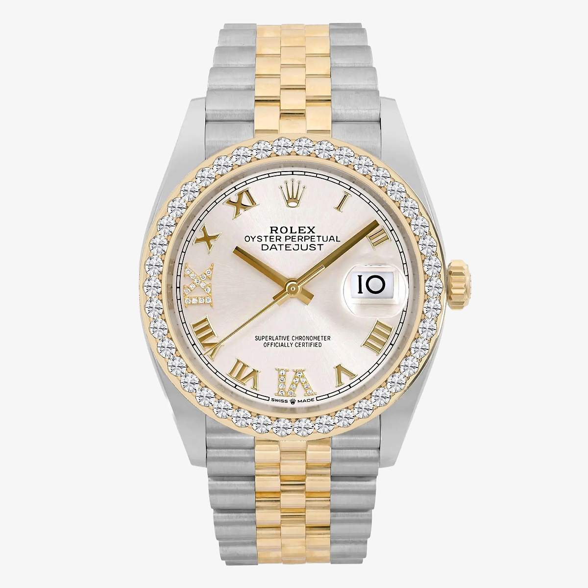 3 ctw Round Lab Grown Diamond  Rolex Watch