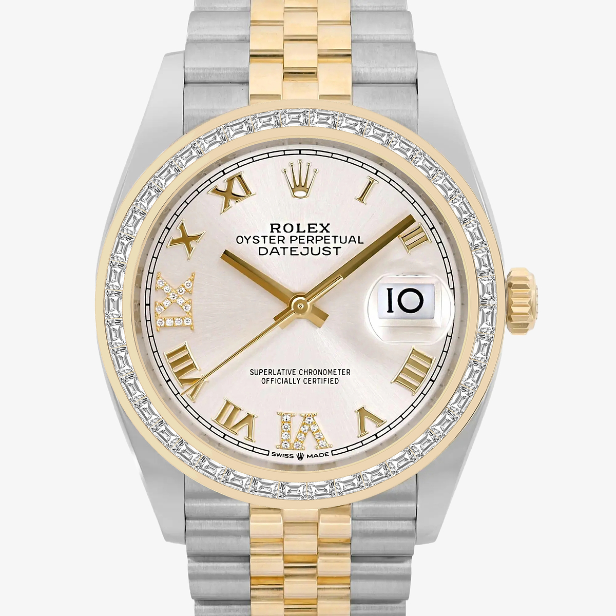 Additional Image 1 for  2 2/3 ctw Trapezoid Lab Grown Diamond  Rolex Watch
