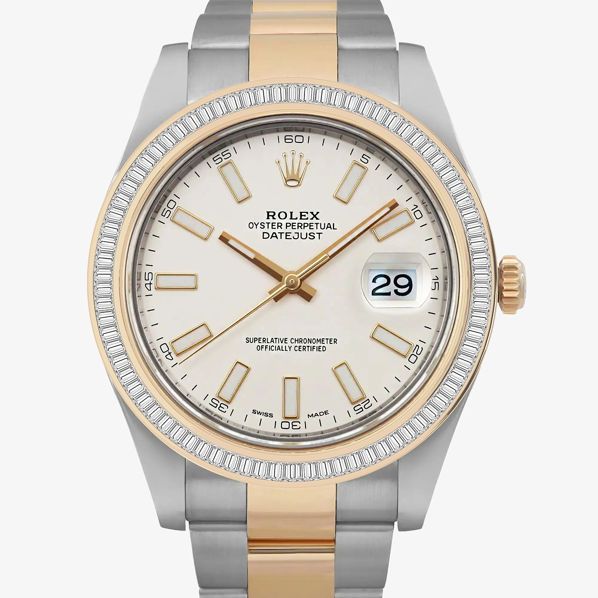 Additional Image 1 for  2 1/3 ctw Baguette Lab Grown Diamond  Rolex Watch