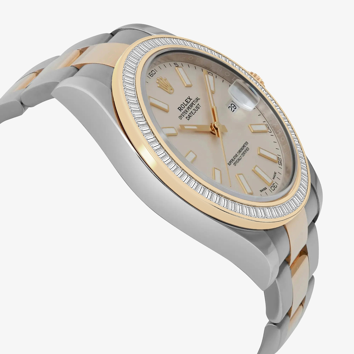 Additional Image 3 for  2 1/3 ctw Baguette Lab Grown Diamond  Rolex Watch