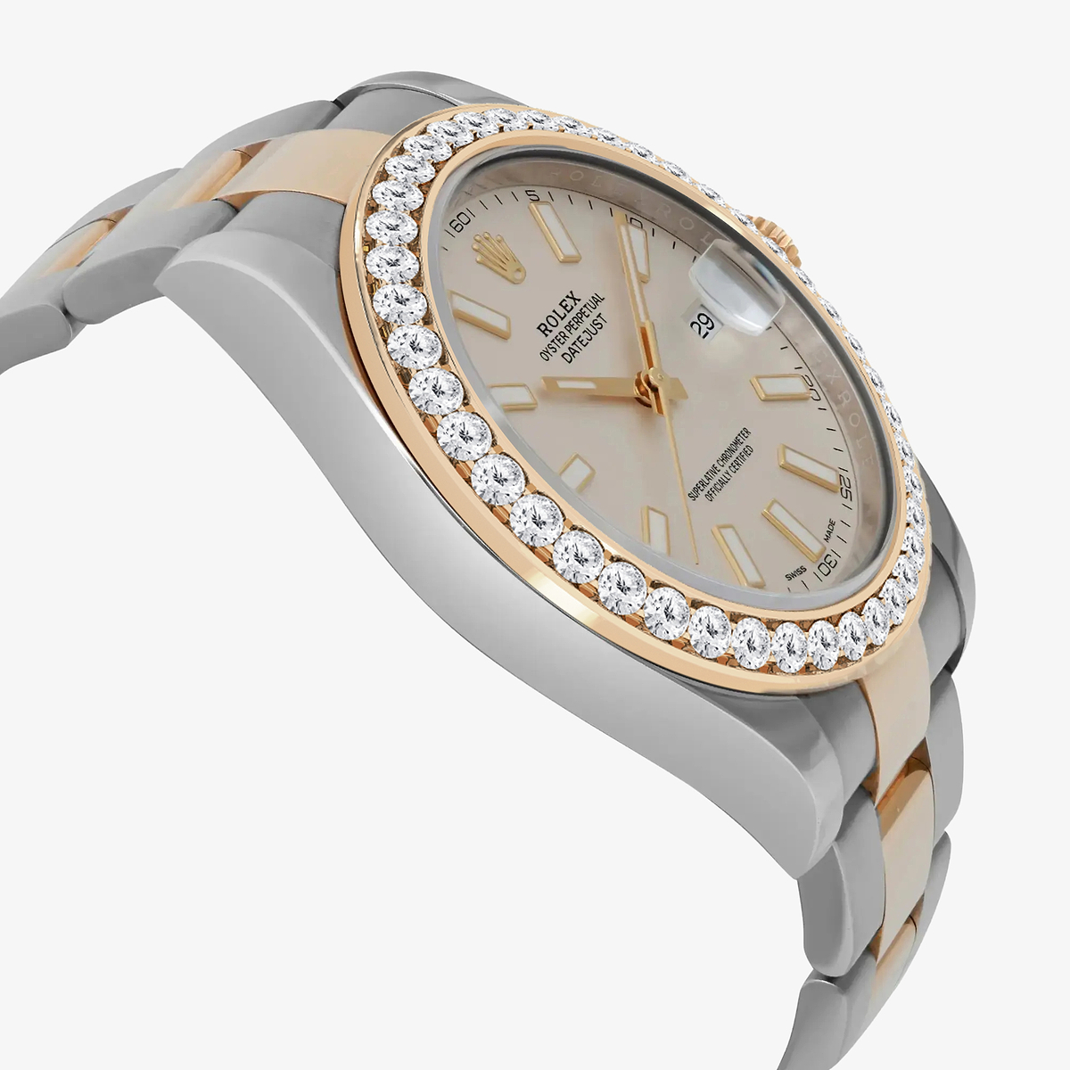 Additional Image 3 for  3 ctw Round Lab Grown Diamond  Rolex Watch