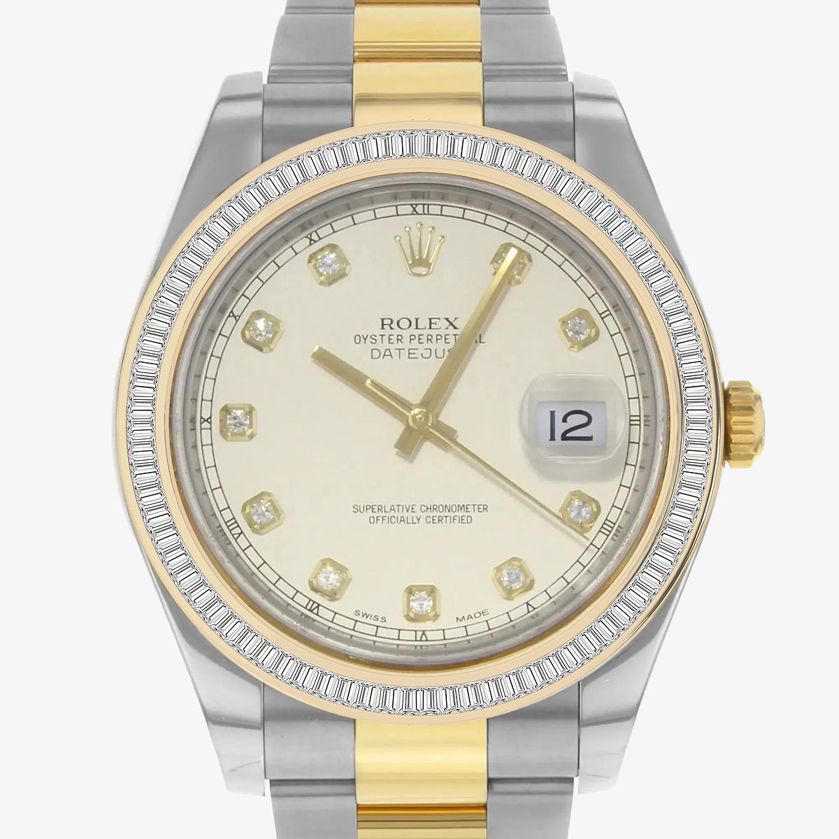 Additional Image 1 for  2 1/3 ctw Baguette Lab Grown Diamond  Rolex Watch