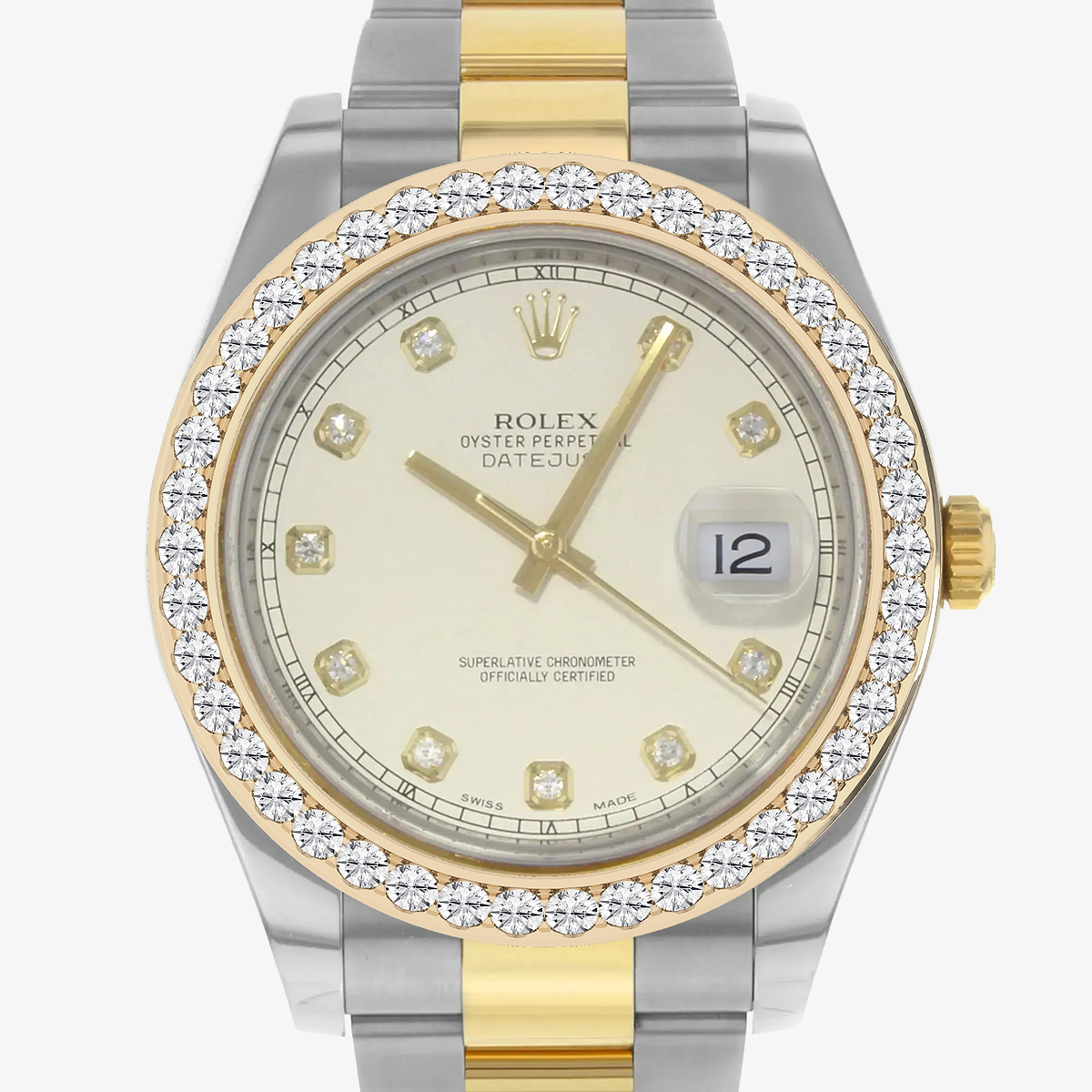 Additional Image 1 for  3 ctw Round Lab Grown Diamond  Rolex Watch
