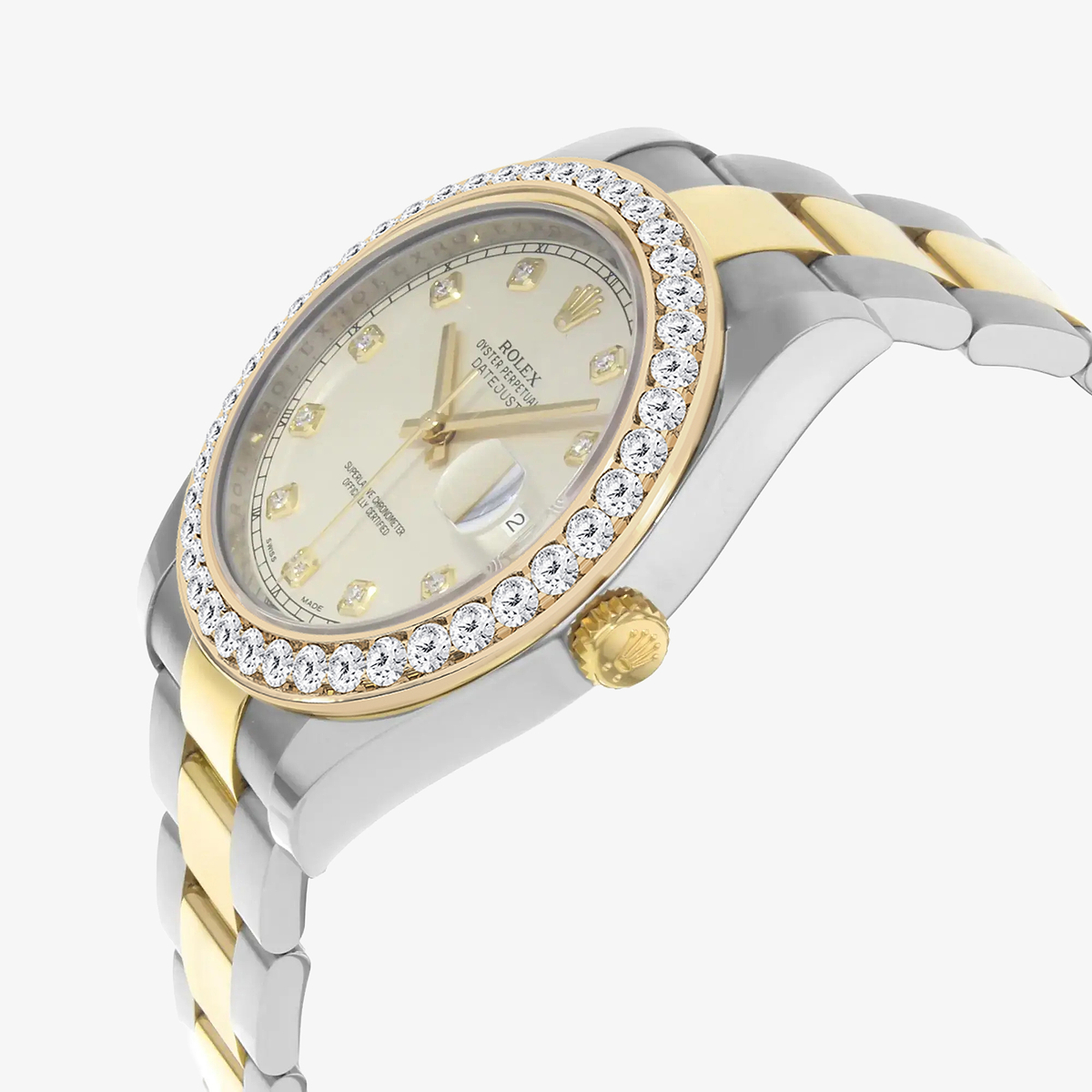 Additional Image 2 for  3 ctw Round Lab Grown Diamond  Rolex Watch