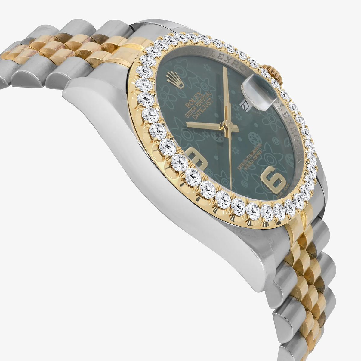Additional Image 3 for  3 ctw Round Lab Grown Diamond  Rolex Watch