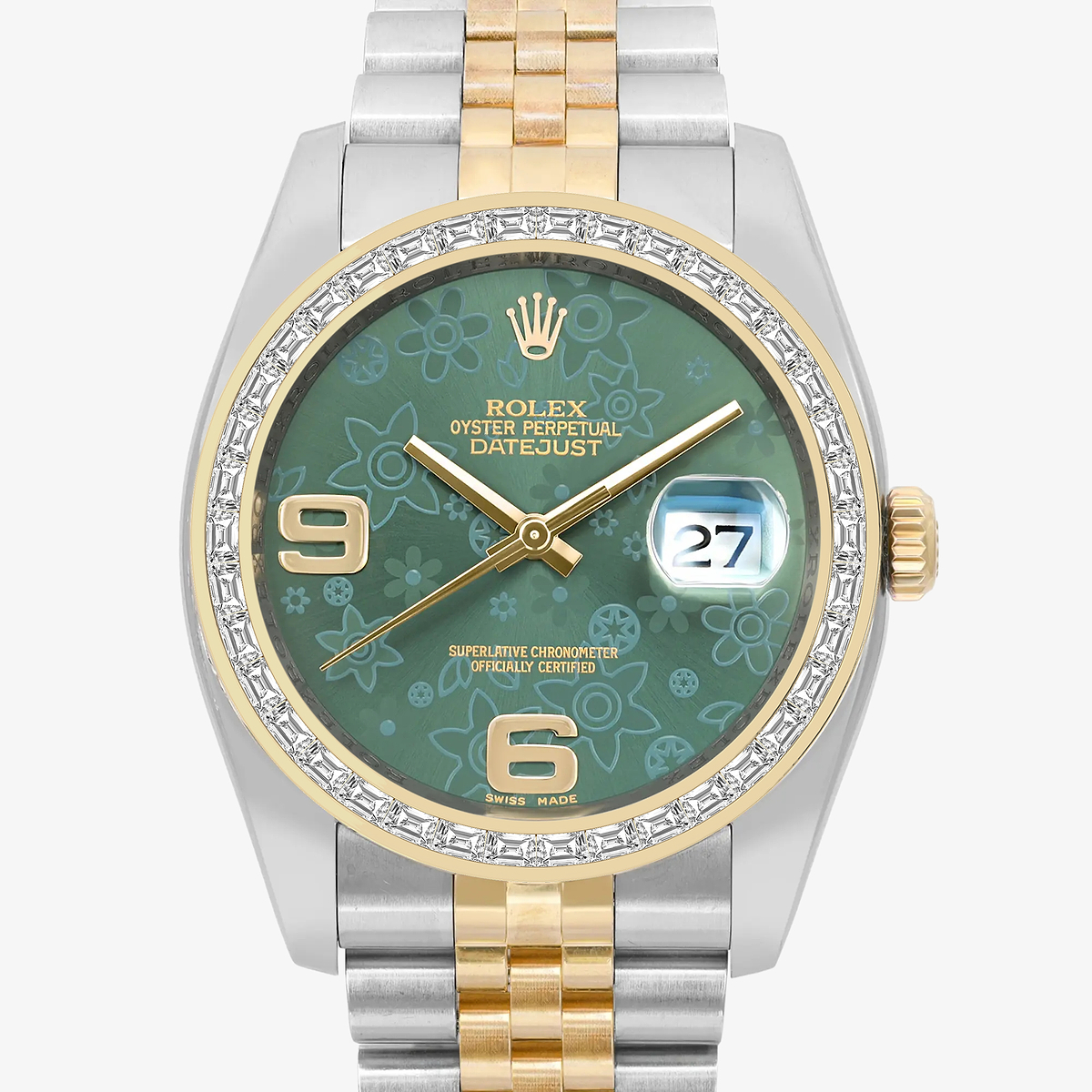 Additional Image 1 for  2 2/3 ctw Trapezoid Lab Grown Diamond  Rolex Watch