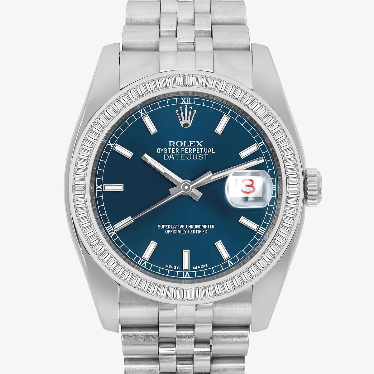 Additional Image 1 for  3 ctw Baguette Lab Grown Diamond  Rolex Watch