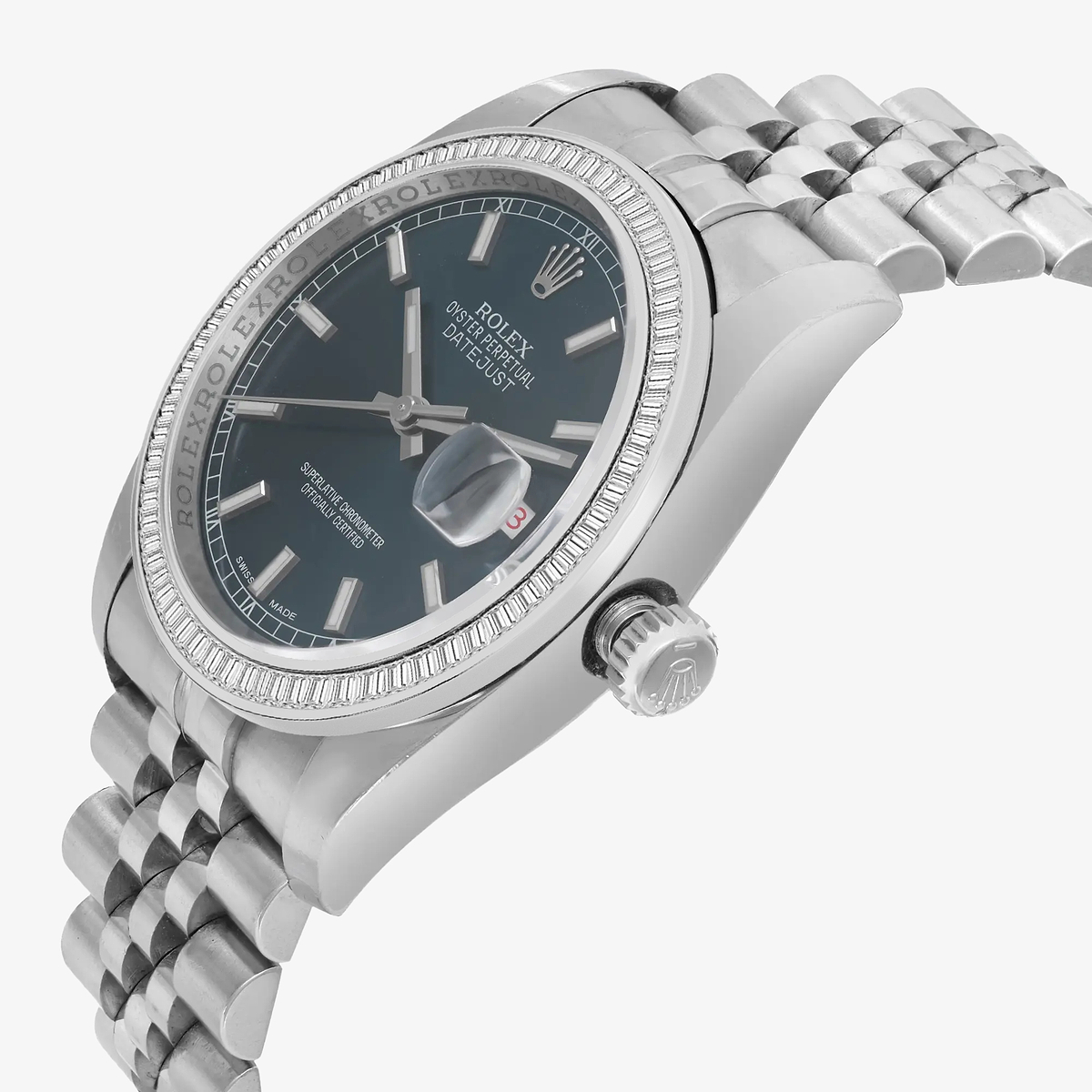 Additional Image 2 for  3 ctw Baguette Lab Grown Diamond  Rolex Watch