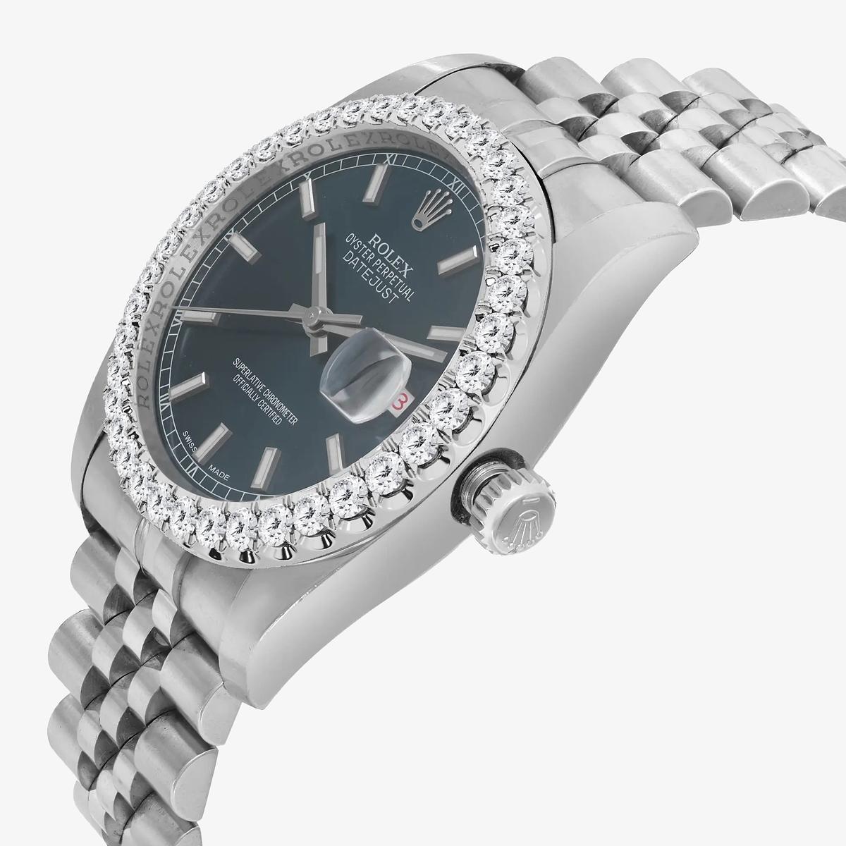 Additional Image 2 for  3 ctw Round Lab Grown Diamond  Rolex Watch