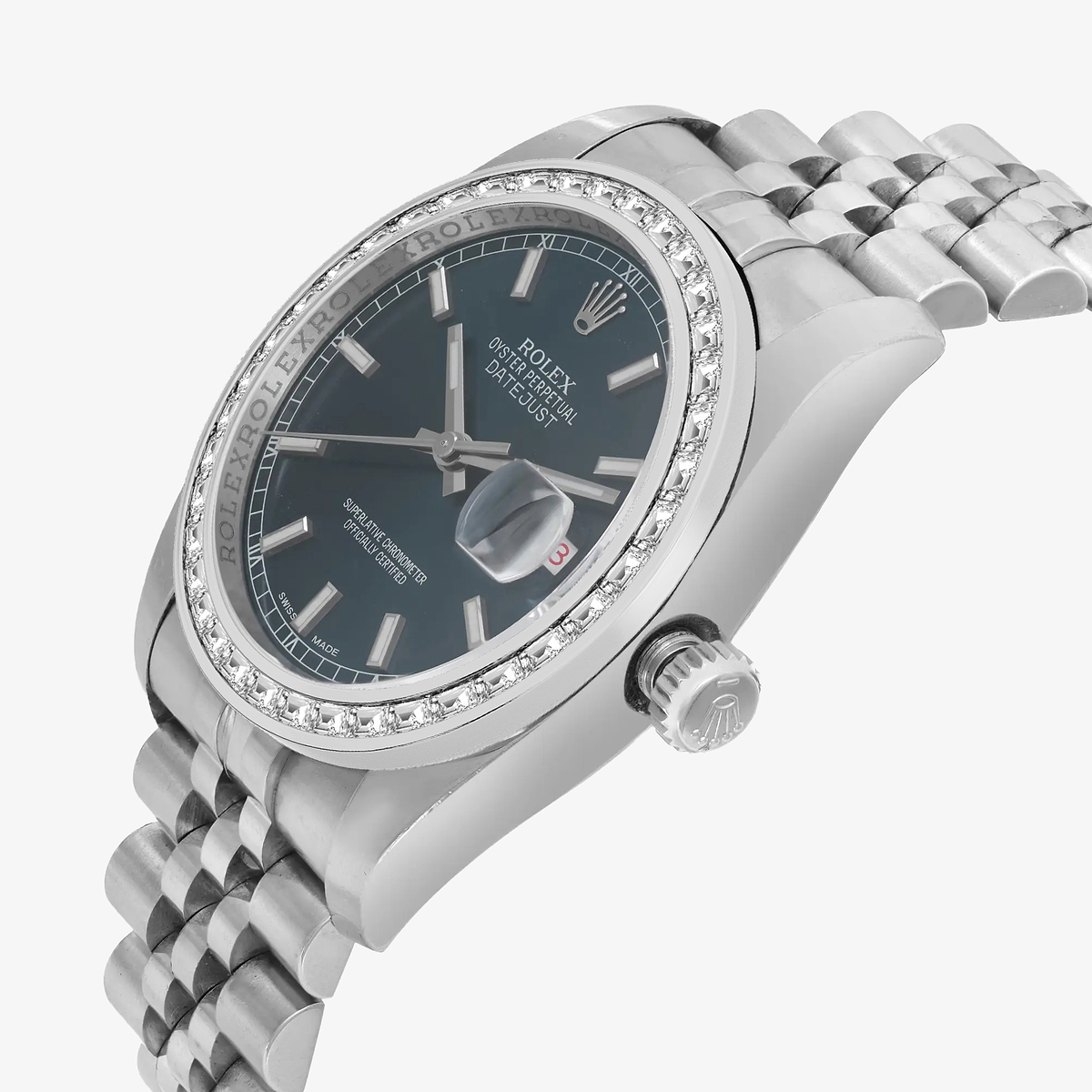 Additional Image 2 for  2 2/3 ctw Trapezoid Lab Grown Diamond  Rolex Watch