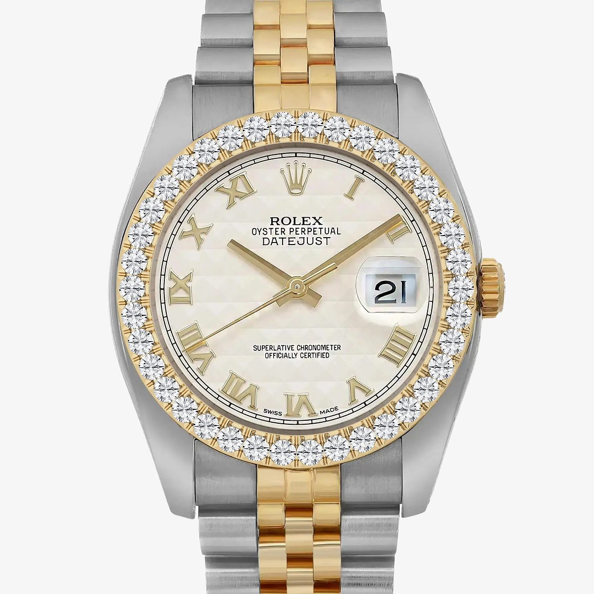 Additional Image 1 for  3 ctw Round Lab Grown Diamond  Rolex Watch