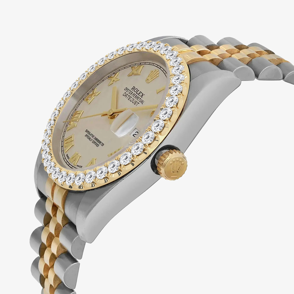 Additional Image 2 for  3 ctw Round Lab Grown Diamond  Rolex Watch