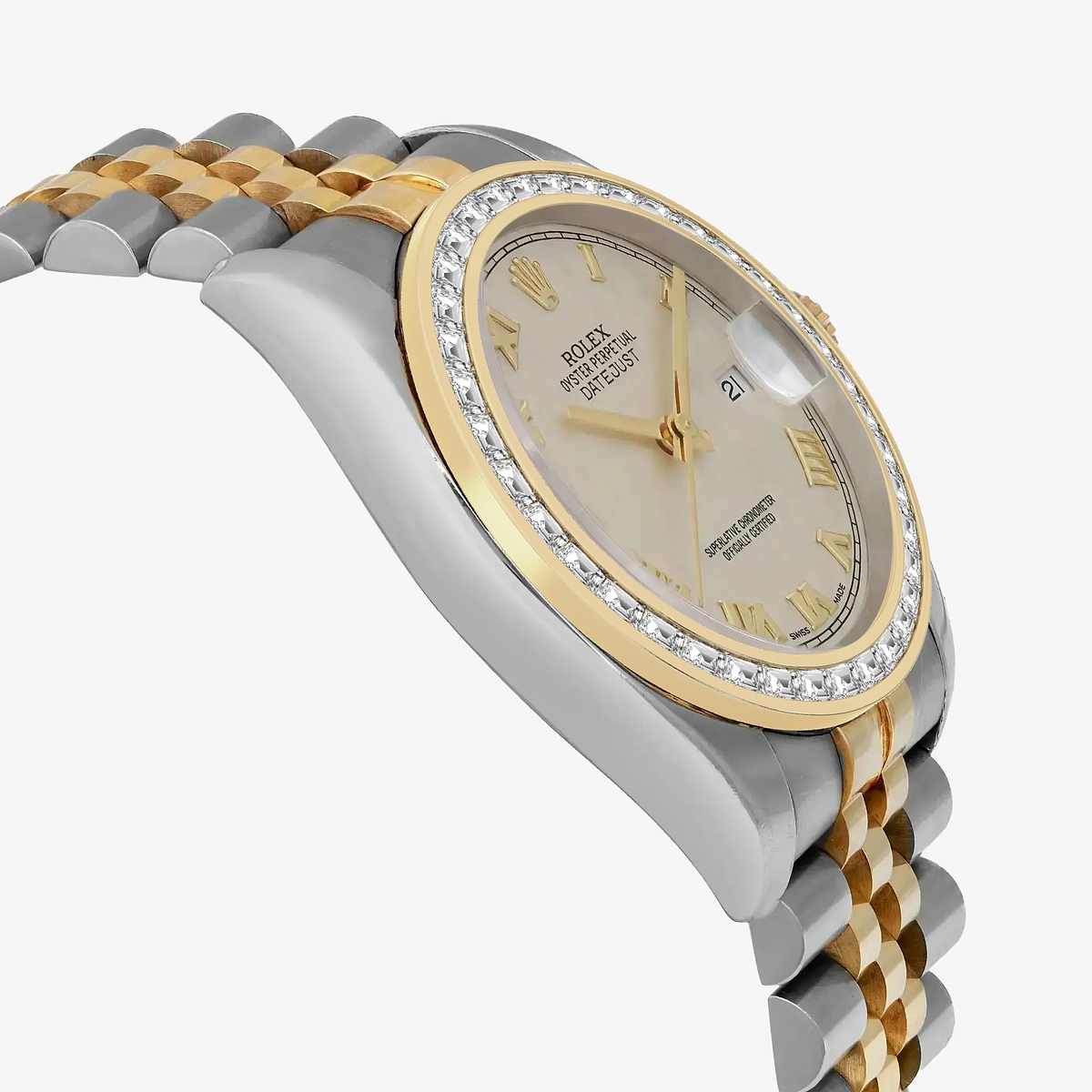 Additional Image 3 for  2 2/3 ctw Trapezoid Lab Grown Diamond  Rolex Watch