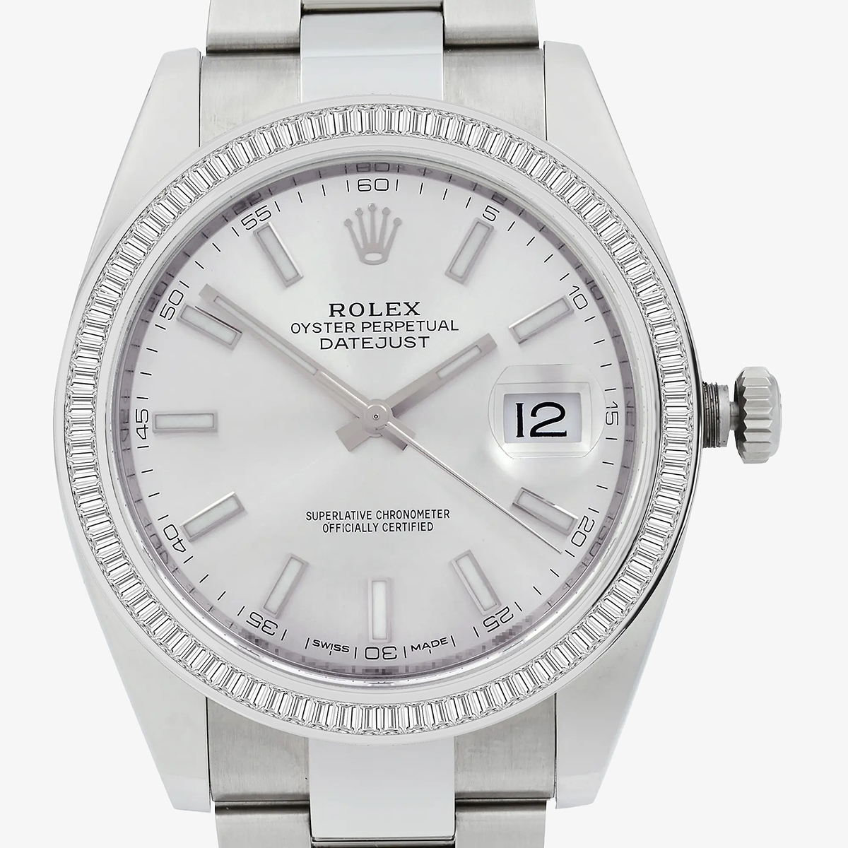 Additional Image 1 for  2 1/3 ctw Baguette Lab Grown Diamond  Rolex Watch