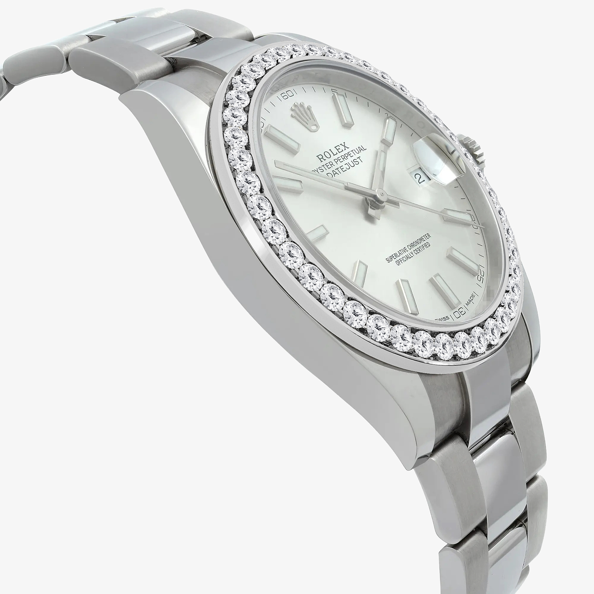 Additional Image 3 for  3 ctw Round Lab Grown Diamond  Rolex Watch