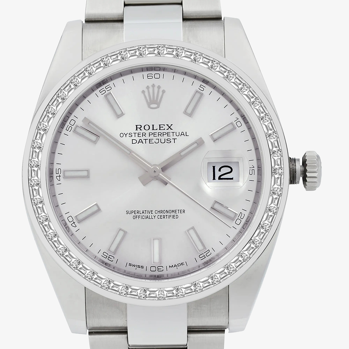 Additional Image 1 for  2 7/8 ctw Trapezoid Lab Grown Diamond  Rolex Watch